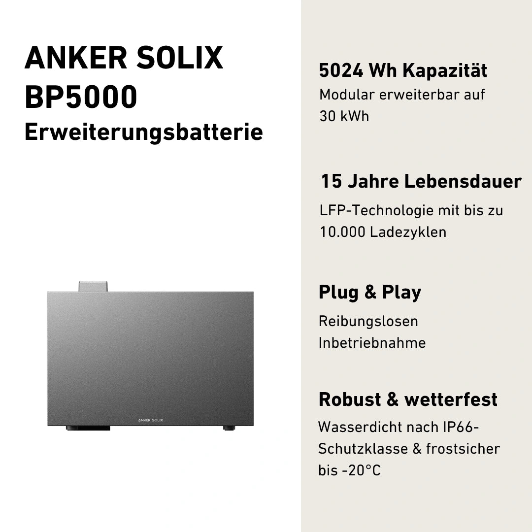 Anker SOLIX BP5000 Erweiterungsbatterie