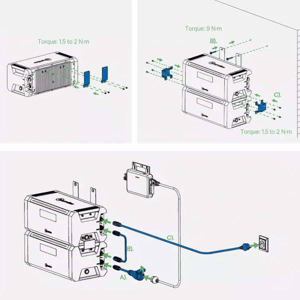 Hoymiles Hi Battery 1920AC Verbindungskabel