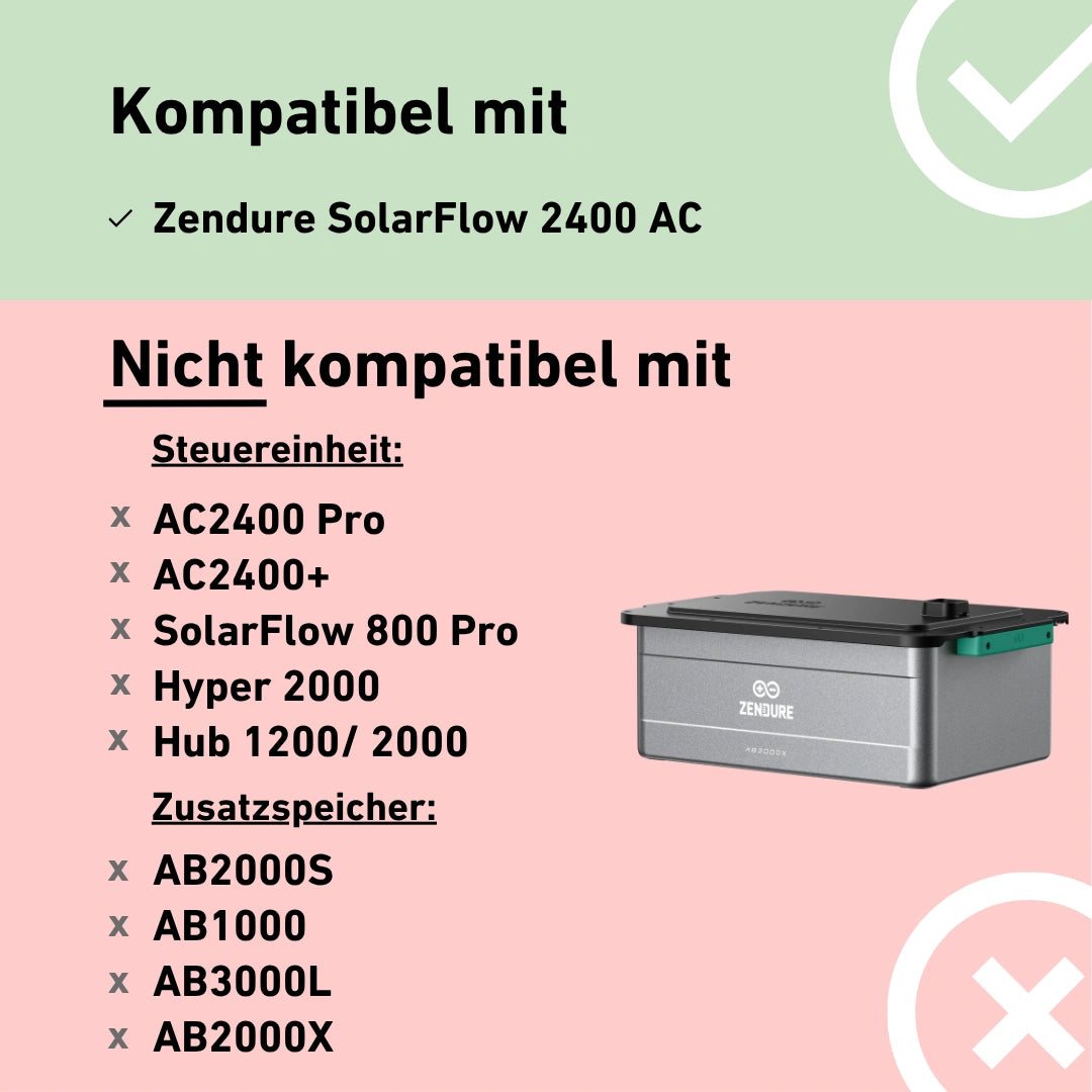 Zendure AB3000X Zusatzspeicher