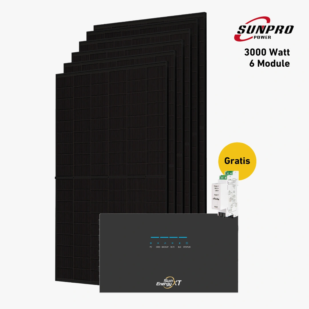 Max 3000 bifazial Pro (mit SunEnergyXT 500 Pro Speicher)