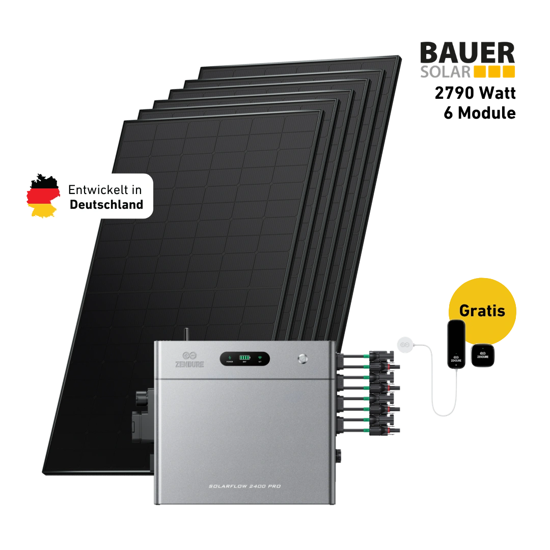Premium 2790 bifazial Pro (mit Zendure SolarFlow 2400 Pro)