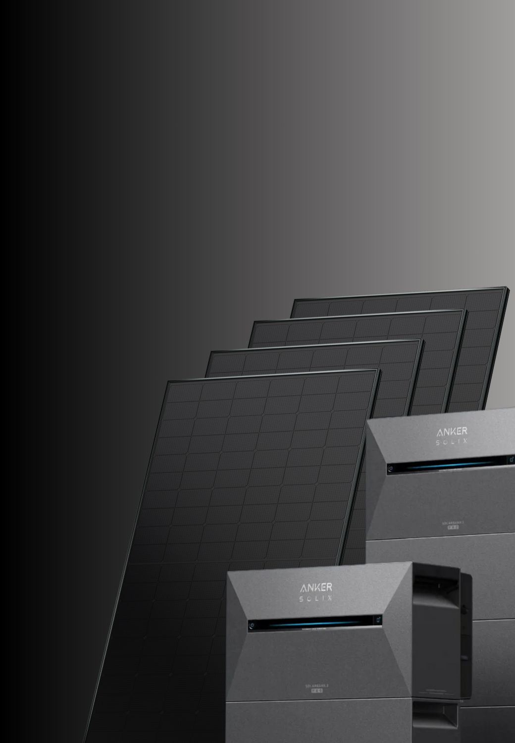 Anker Solix Solarbank mit fünf Erweiterungsakkus