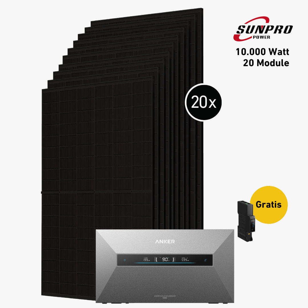 Max 10000 bifazial Pro (mit Anker SOLIX Solarbank Max)