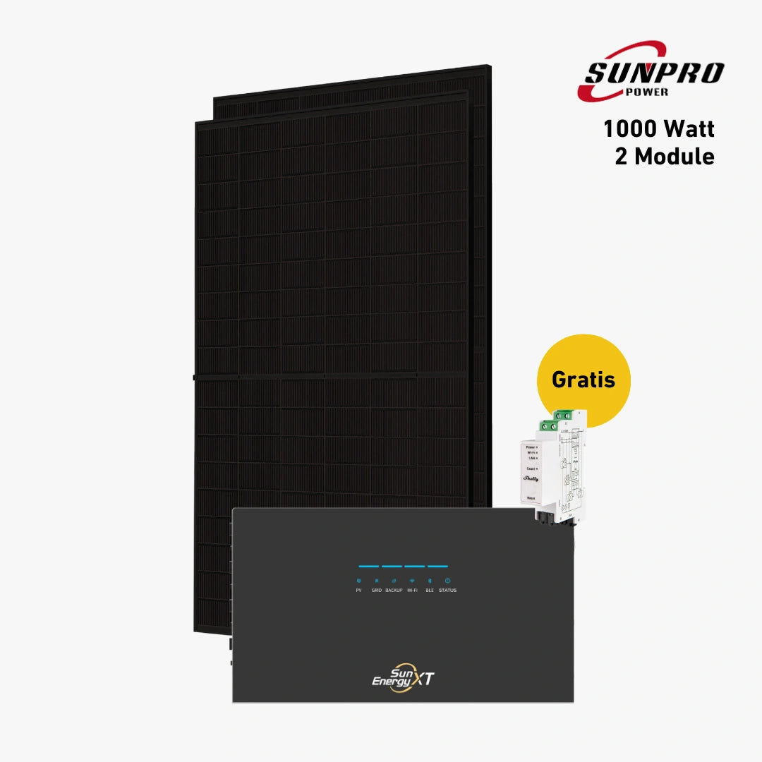Max 1000 bifazial Pro (mit SunEnergyXT 500 Pro Speicher)