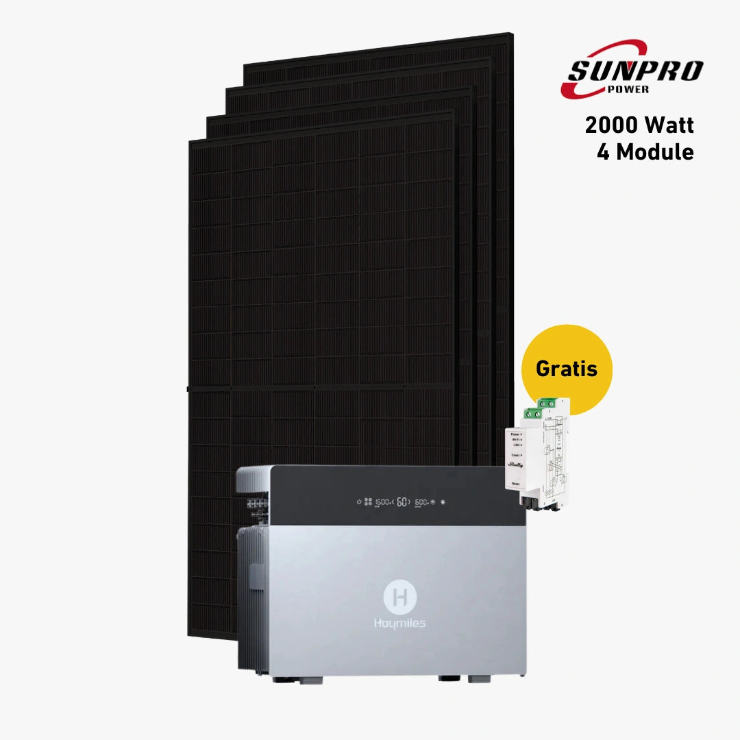 Max 2000 bifazial Pro (mit Hoymiles HiBattery 4020 X)