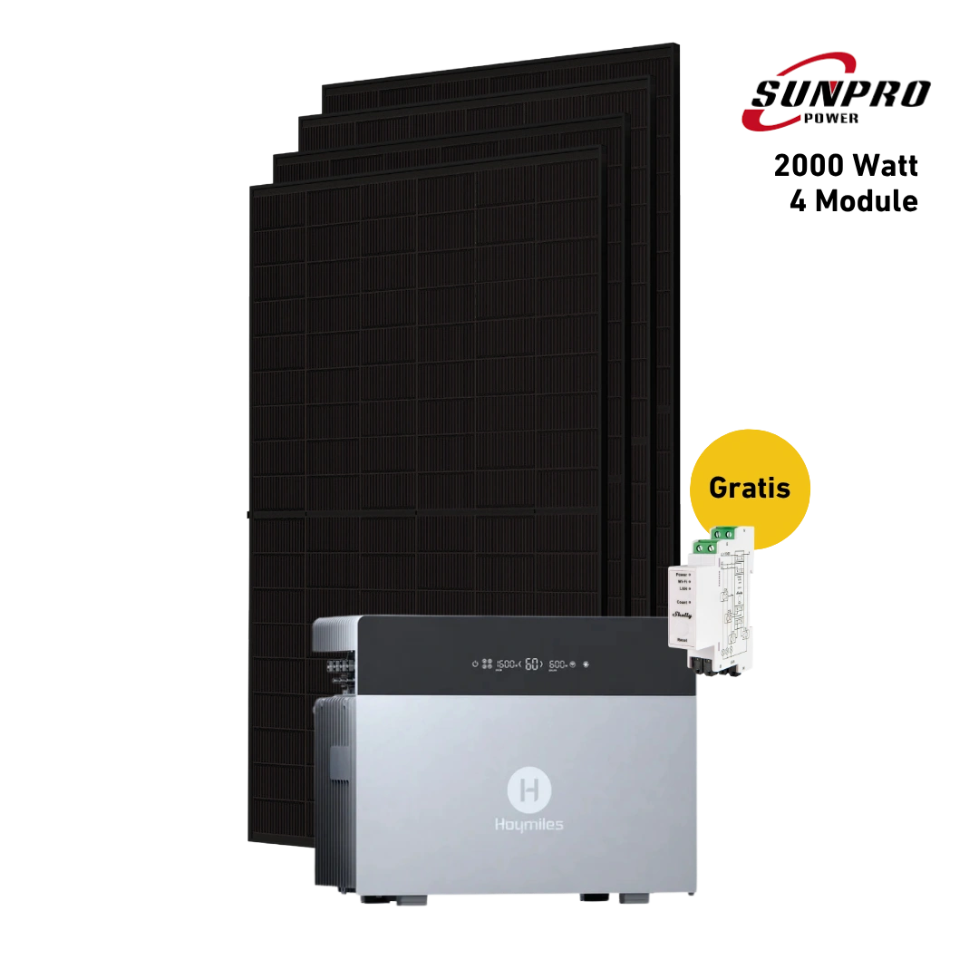Max 2000 bifazial Pro (mit Hoymiles HiBattery 4020 X)