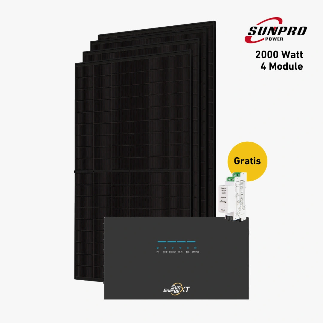 Max 2000 bifazial Pro (mit SunEnergyXT 500 Pro Speicher)