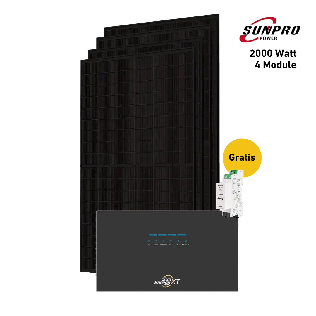 Max 2000 bifazial Pro (mit SunEnergyXT 500 Pro Speicher)