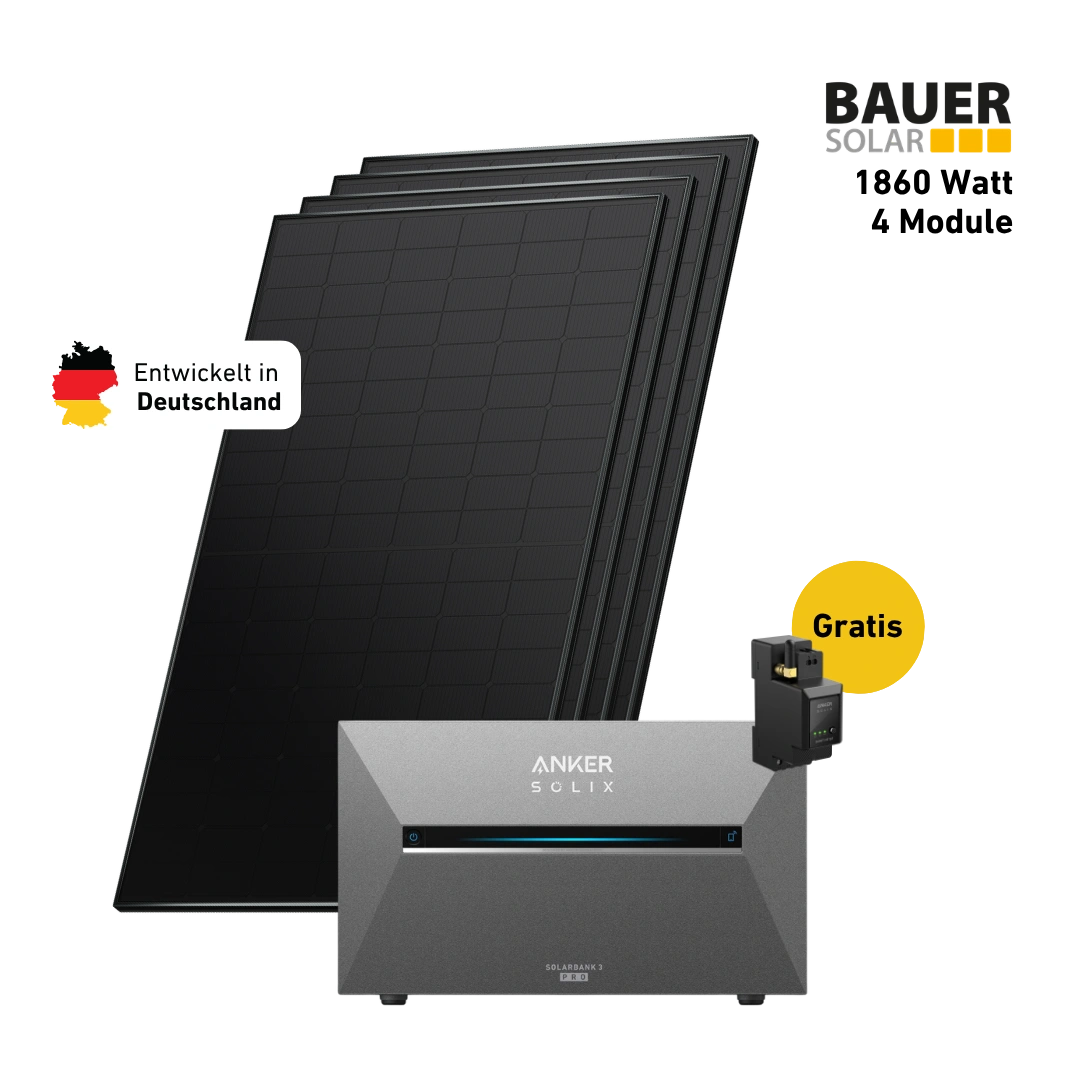 Premium 1860 bifazial Pro (mit Anker SOLIX Solarbank 3 E2700 Pro)