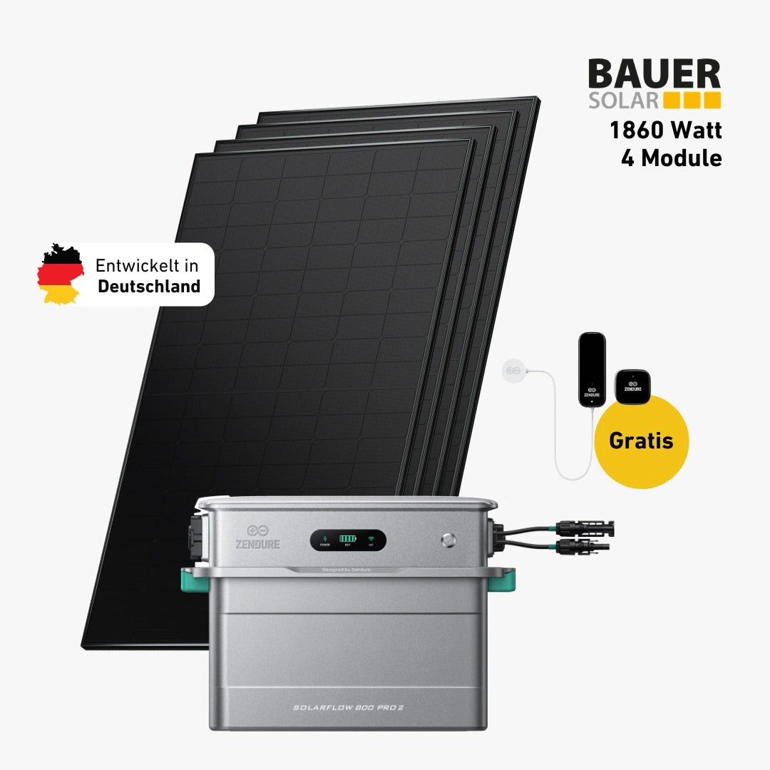 Premium 1860 bifazial Pro (mit Zendure Solarflow 800 Pro 2)