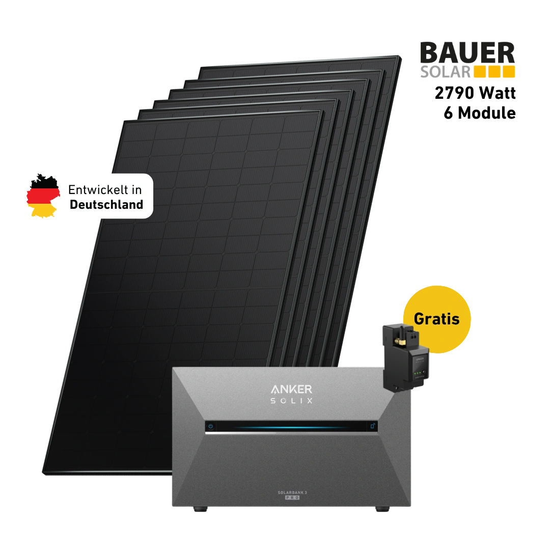 Premium 2790 bifazial Pro (mit Anker SOLIX Solarbank 3 E2700 Pro)