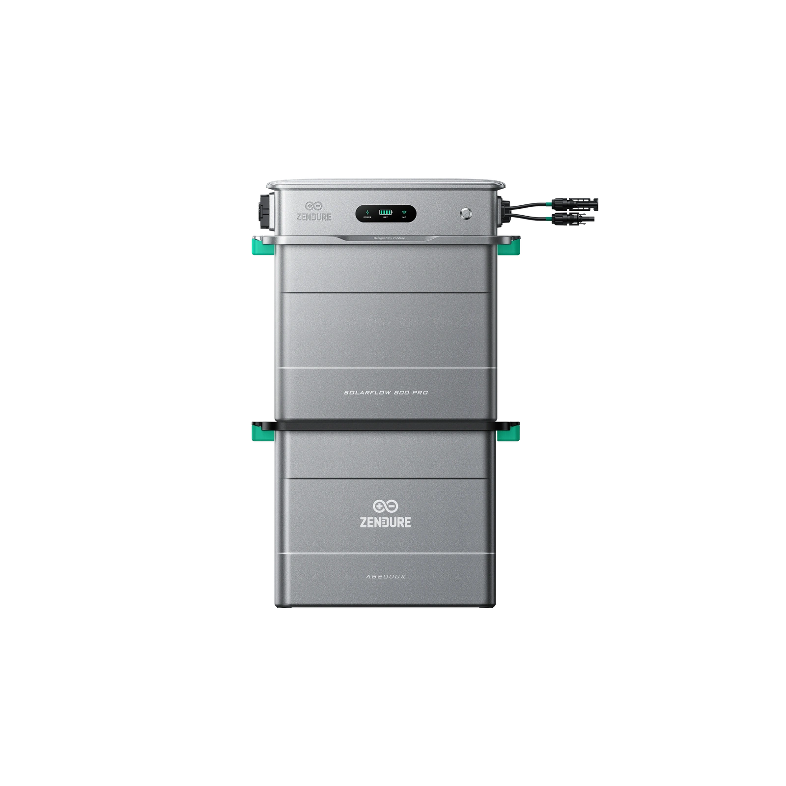 Produktbild Zendure Solarflow 800 pro mit einer AB2000X Zusatzbatterie