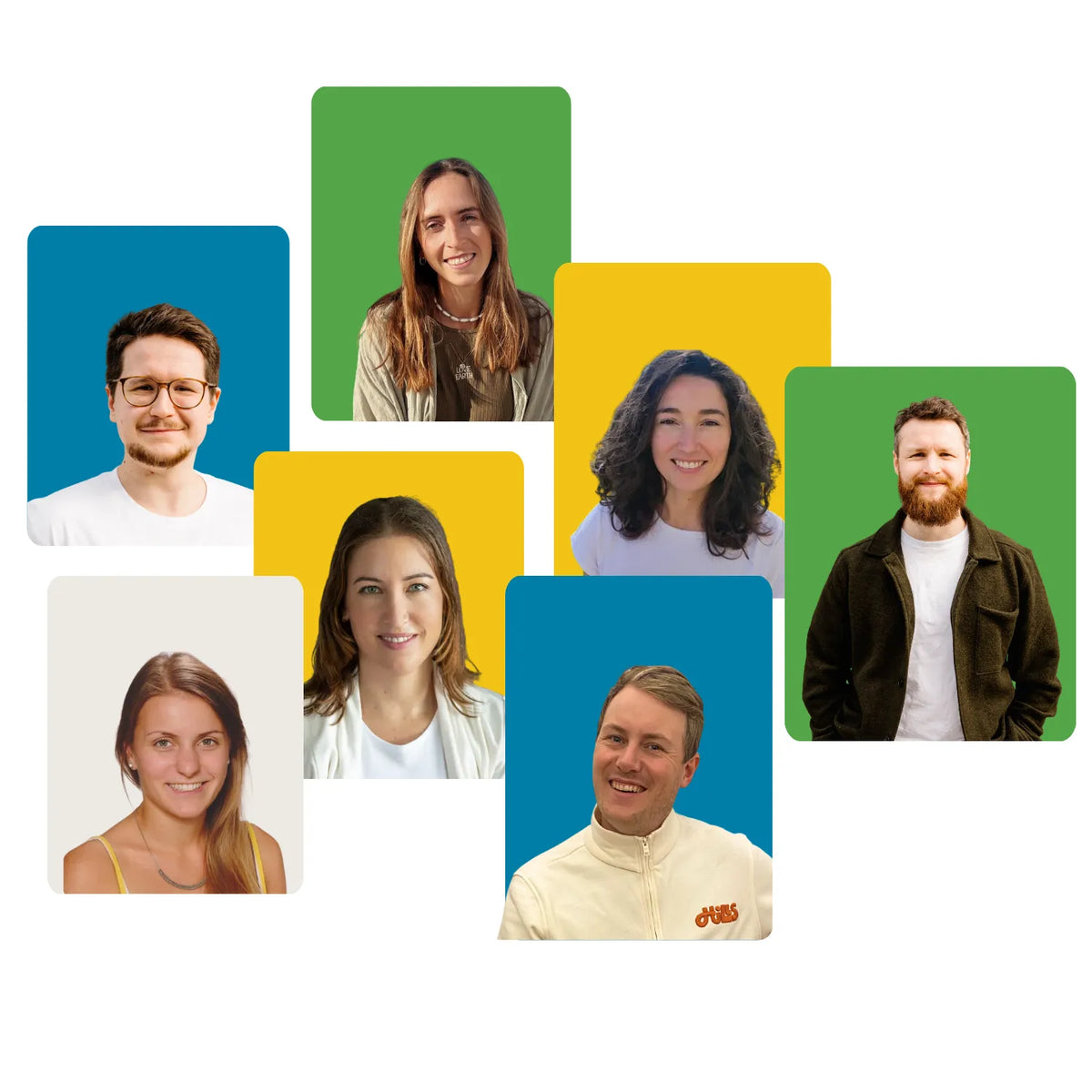 Bidlercollage der Balkonstrom Teammitglieder