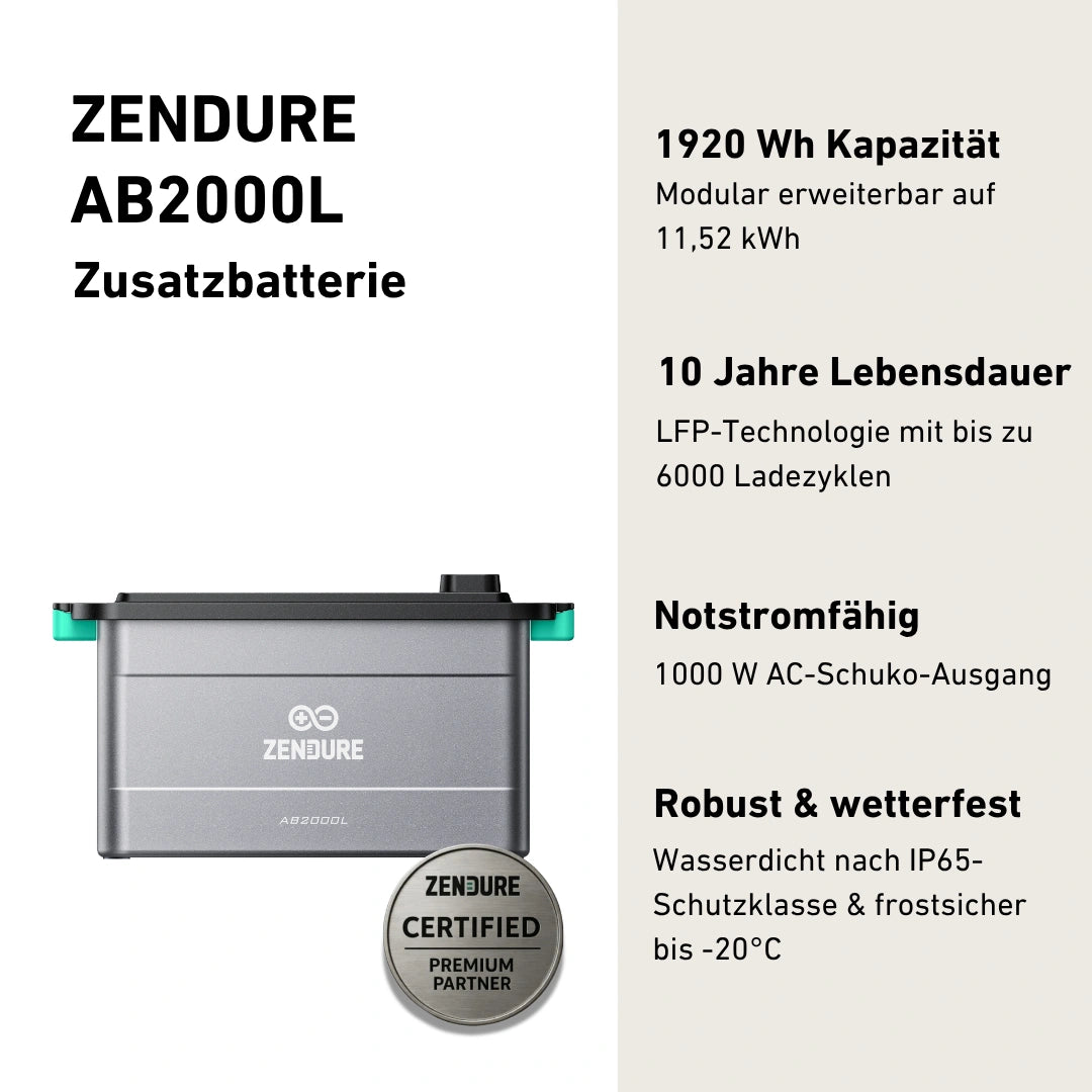 Zendure AB2000L Zusatzspeicher