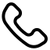 Schwarzes Symbol eines Telefonhörers