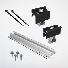 Ohne Erweiterungsspeicher / Halterung Blechdach vertikal (+160€) / Ohne Verlängerungskabel