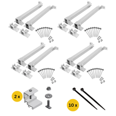 Ohne Erweiterungsspeicher / Halterung Fassade 15-30 Grad (+100€) / Ohne Verlängerungskabel