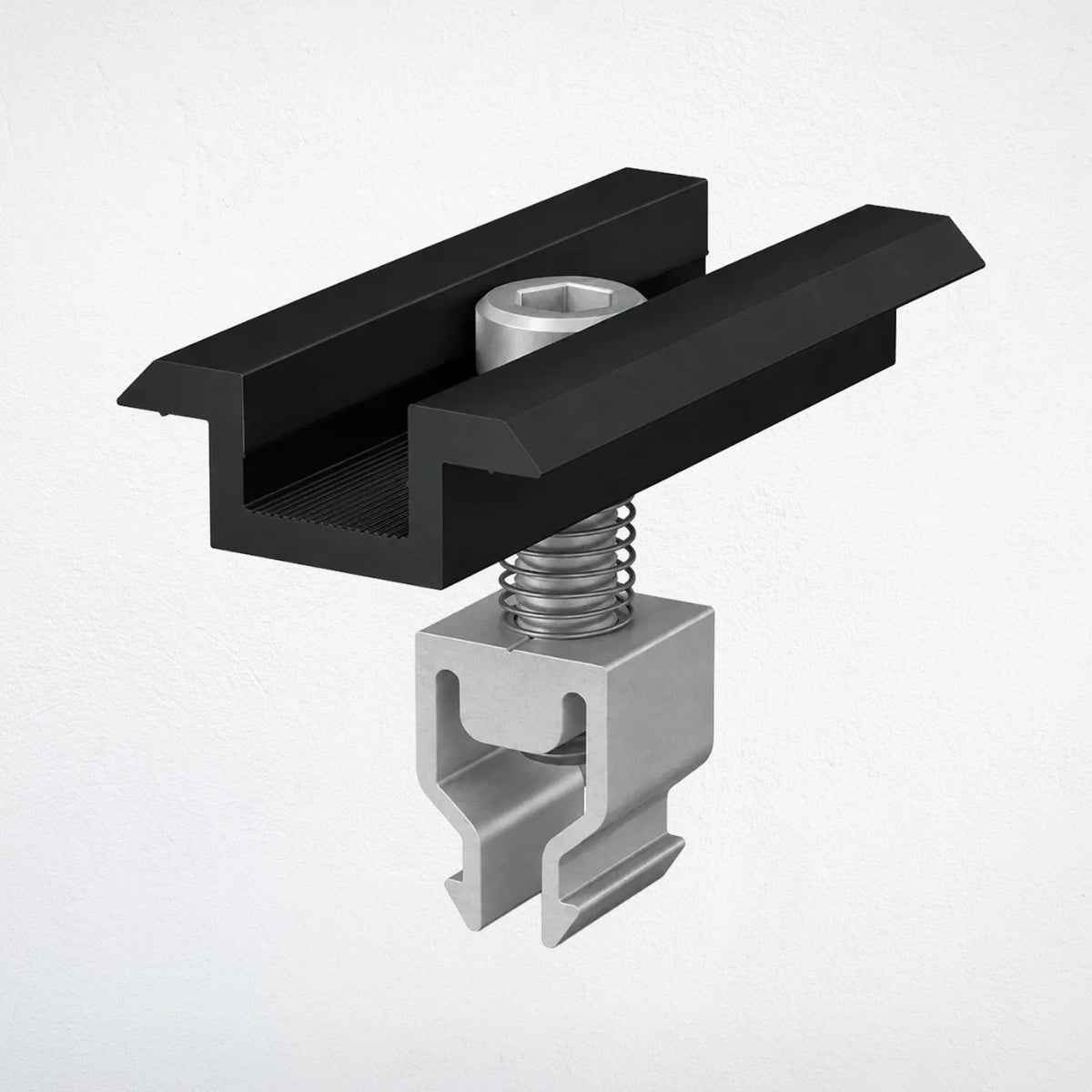 Mittelklemme schwarz eloxiert 30mm
