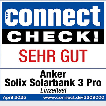 connect CHECK Sehr Gut – Anker Solix Solarbank 3 Pro Einzeltest April 2025